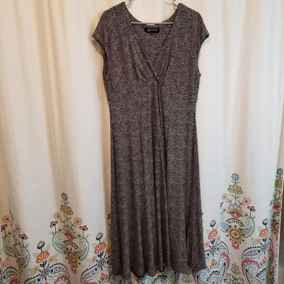 Jones New York York Animal Print Midi‎ Dress Plus Size 16 - Picture 1 of 4